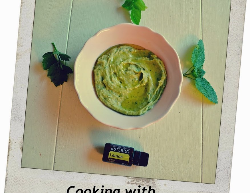 GLI:N Dinner Tip: White bean mash with fresh parsley and lemon oil (doTERRA)